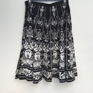 Black and White Batik print skirt  6